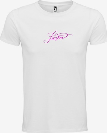 RMK Shirt 'Love Liebe' in White: front