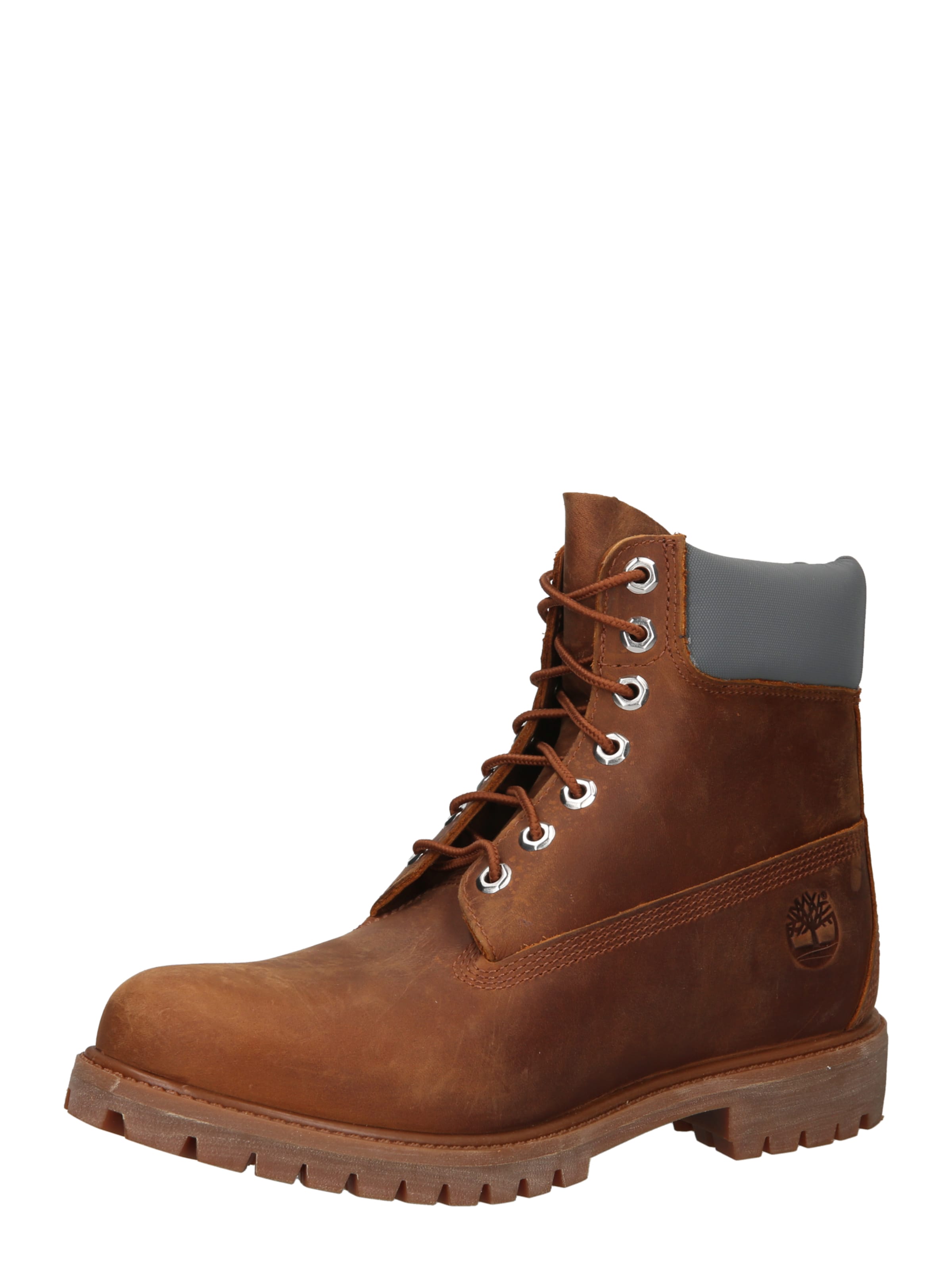 TIMBERLAND Μπότες με κορδόνια σε καφέ: μπροστά