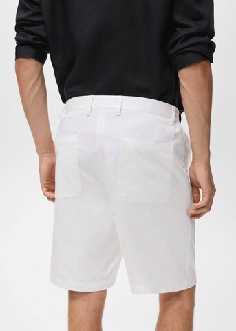 MANGO MAN Regular Pants 'Banarea' in White