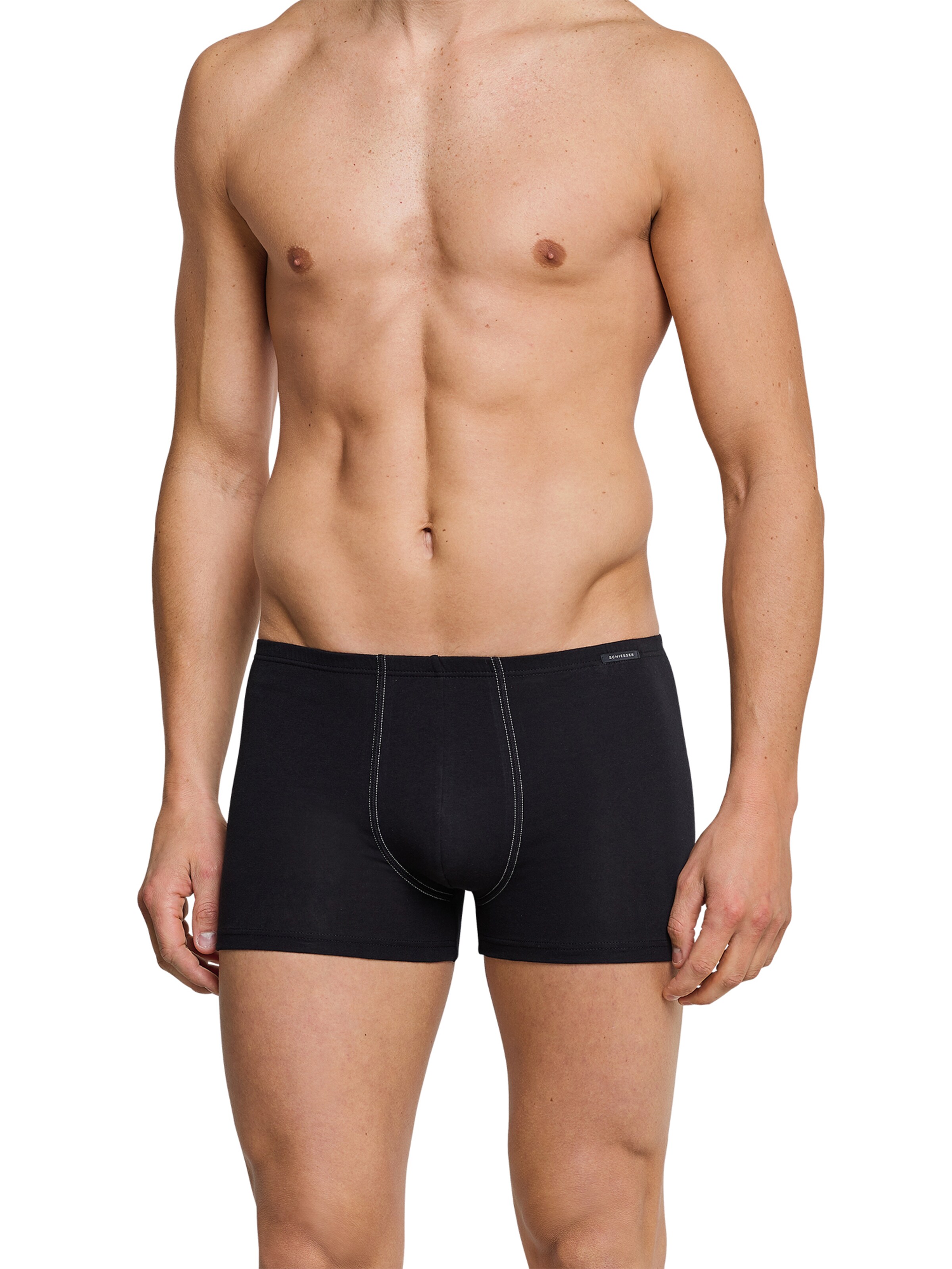 SCHIESSER Retro Boxer ' Essentials ' in Schwarz: Vorderseite