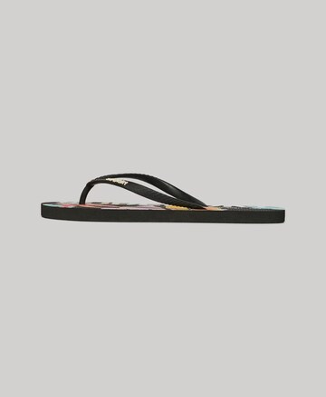 Tongs Superdry en noir : devant