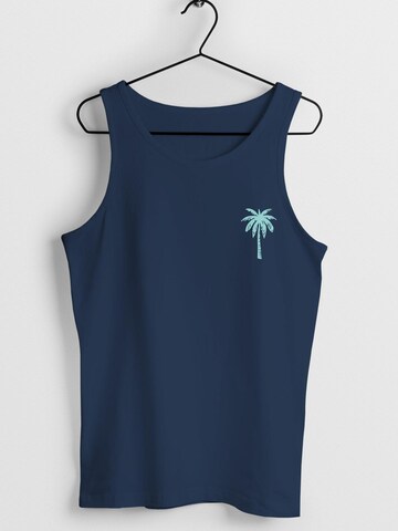 Neverless Shirt 'Palme' in Blue