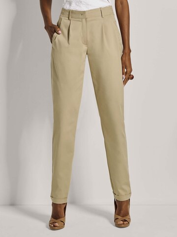Regular Pantalon chino MADELEINE en beige : devant