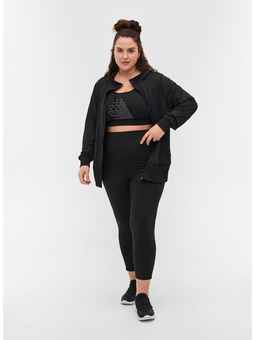 Veste de survêtement 'Cannes' Active by Zizzi en noir