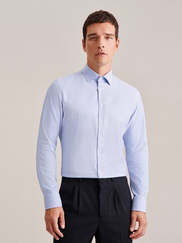 SEIDENSTICKER Slim fit Business Shirt 'Smart Classics' in Blue: front