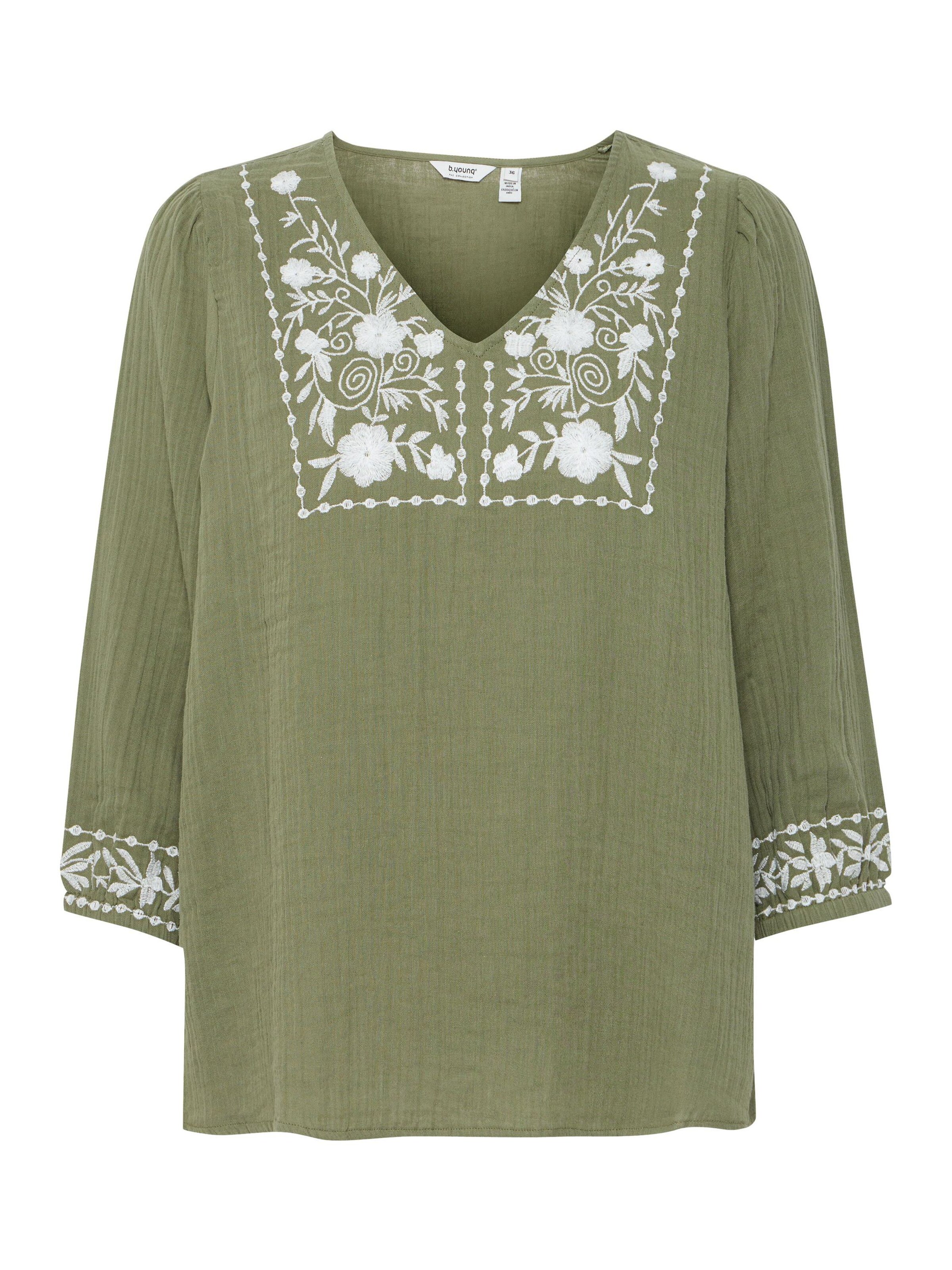 b.young Blouse 'Icolet' in Green: front