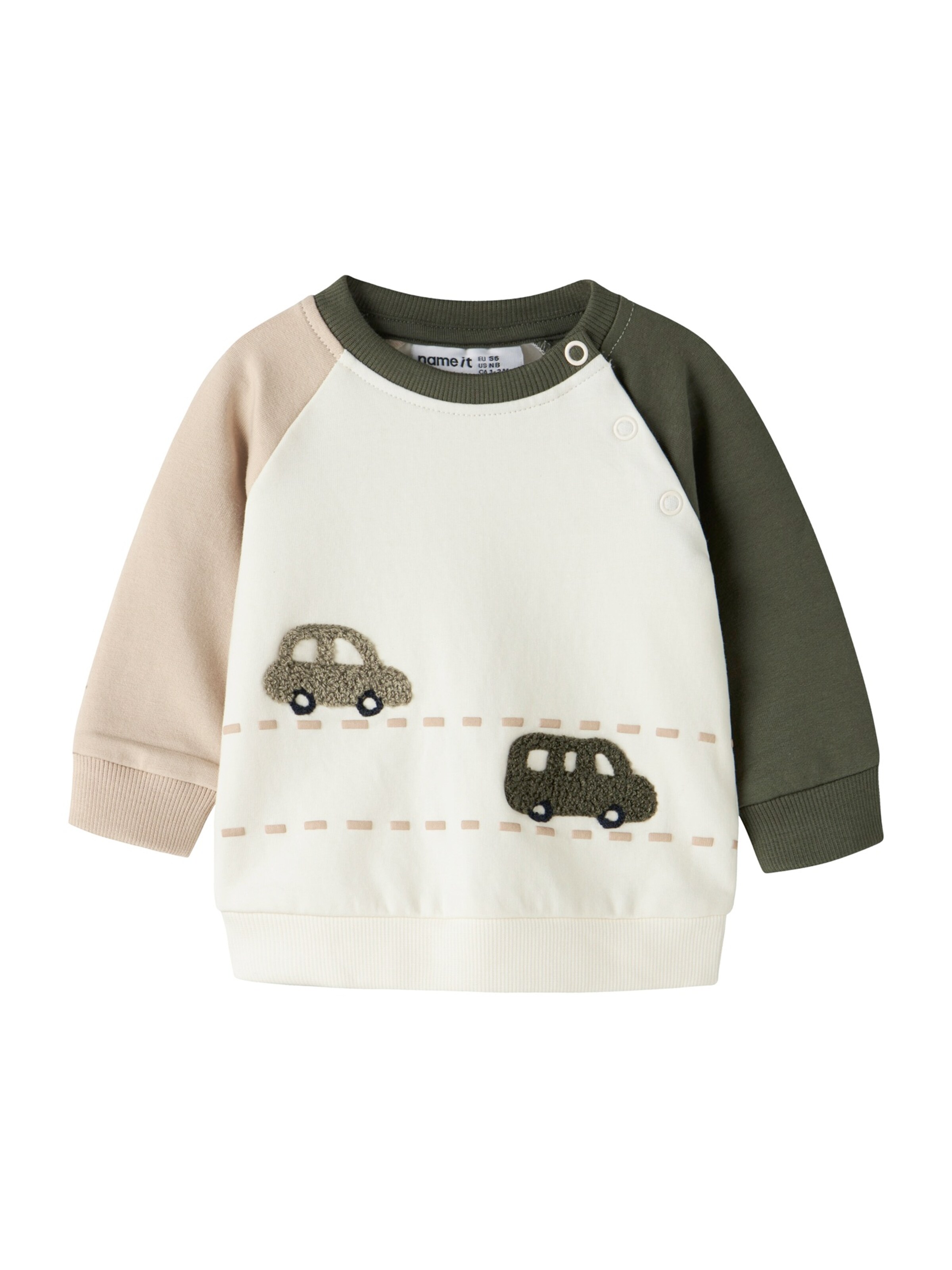 NAME IT - Sudadera 'NBMOmand' en blanco: frente