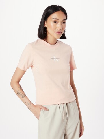 Calvin Klein Jeans T-Shirt in Pink: predná strana