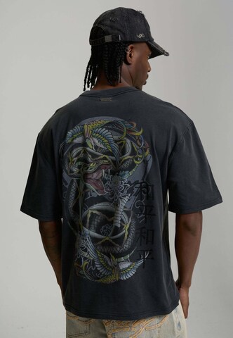 Ed Hardy Футболка 'Snake Charmer' в Синий: спереди