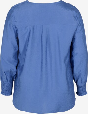 Zizzi Bluse 'MIMILLA' in Blau