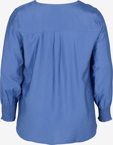 Zizzi Bluse 'MIMILLA' in Blau