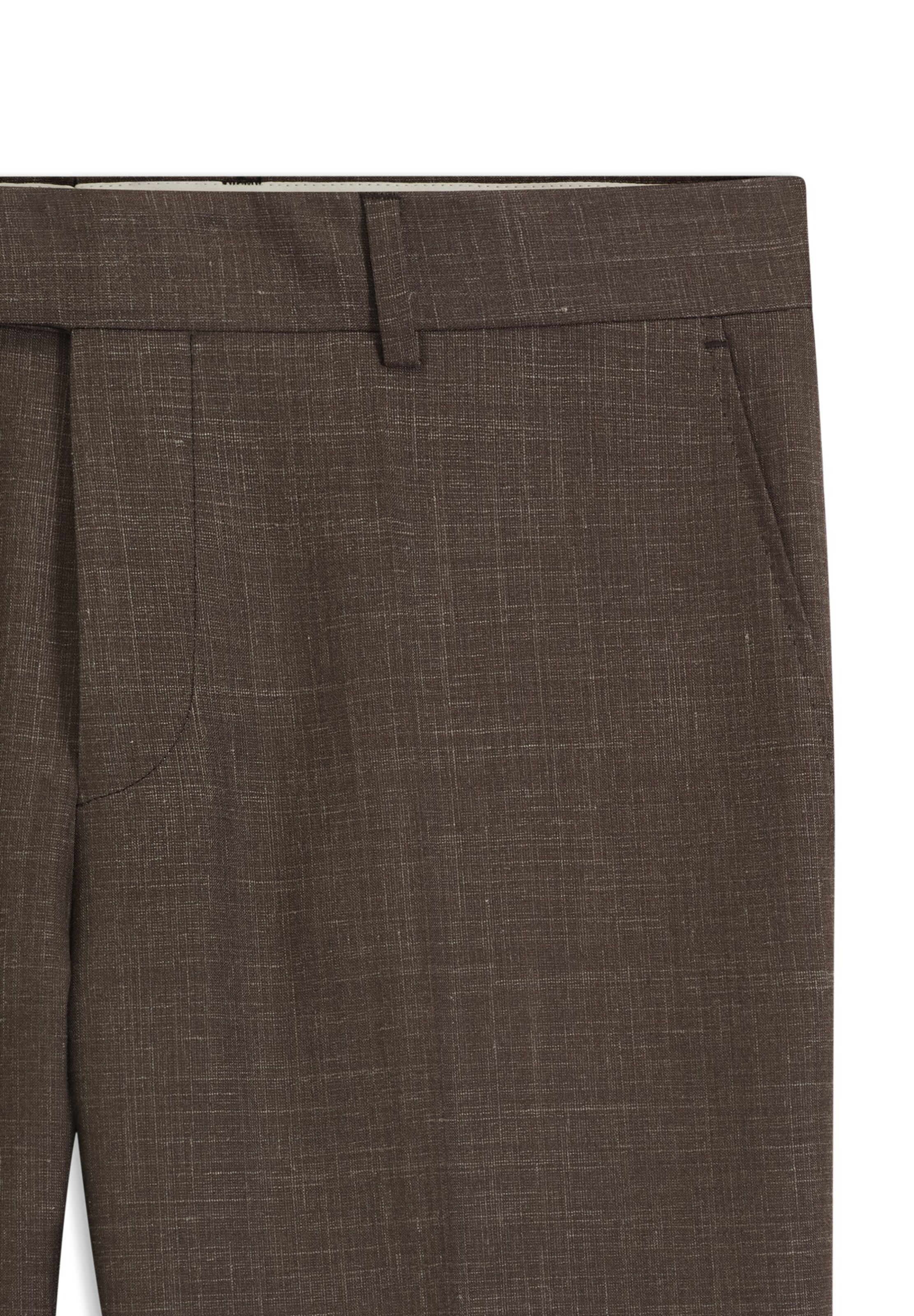 BOSS Slim fit Pleated Pants 'Genius ' in Brown