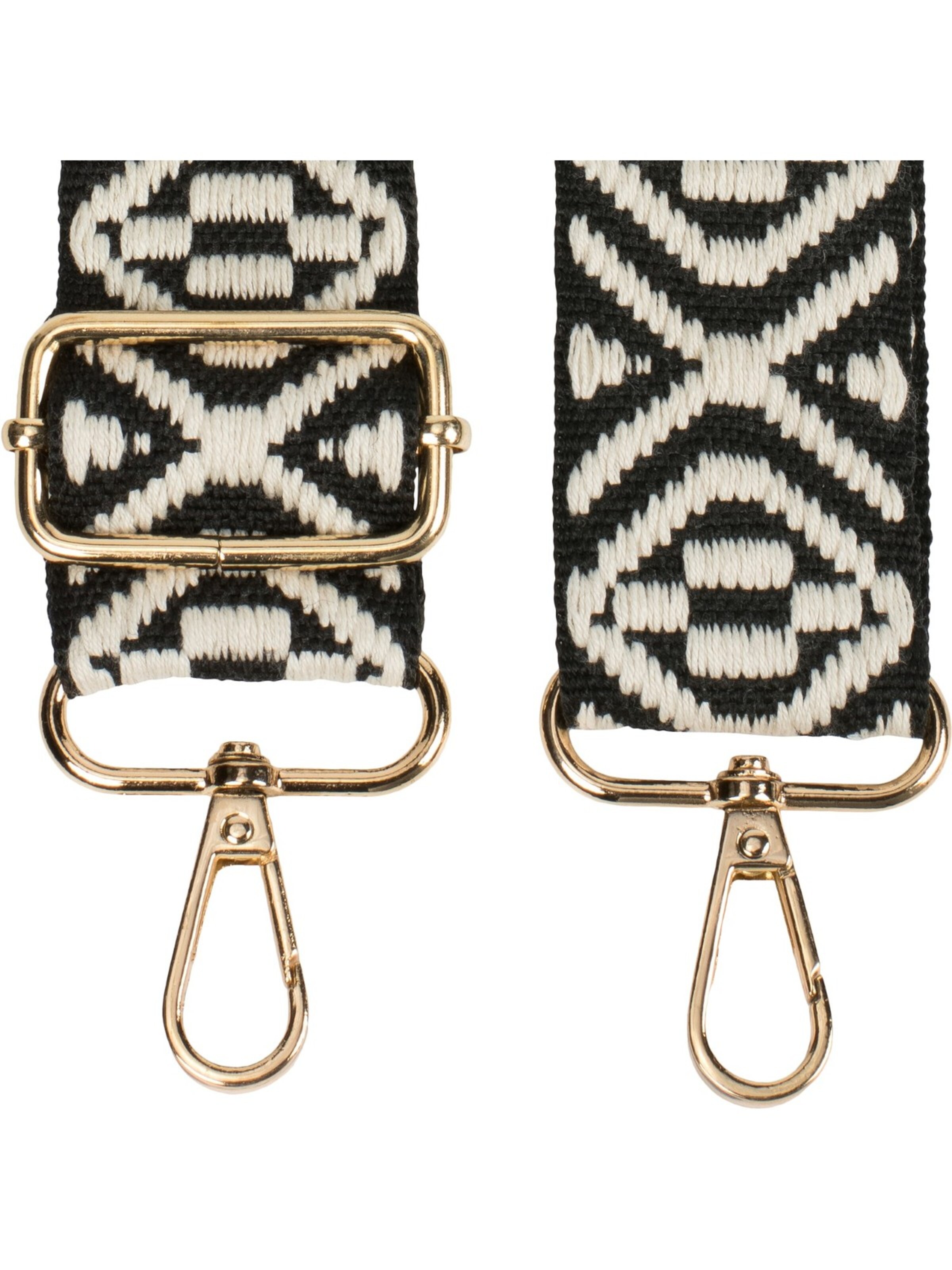 styleBREAKER Taschenzubehör 'Wechsel Taschengurt Azteken Muster'‌‌‌‌‌‌‌‌‌ in Schwarz