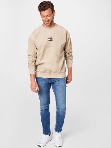 Tommy Jeans Sweatshirt 'Corduroy' in Beige