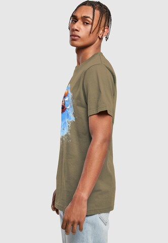 Mister Tee Shirt 'Basketball Clouds' in Groen