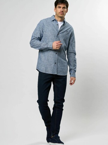 MCS Regular fit Overhemd 'Pasadena' in Blauw