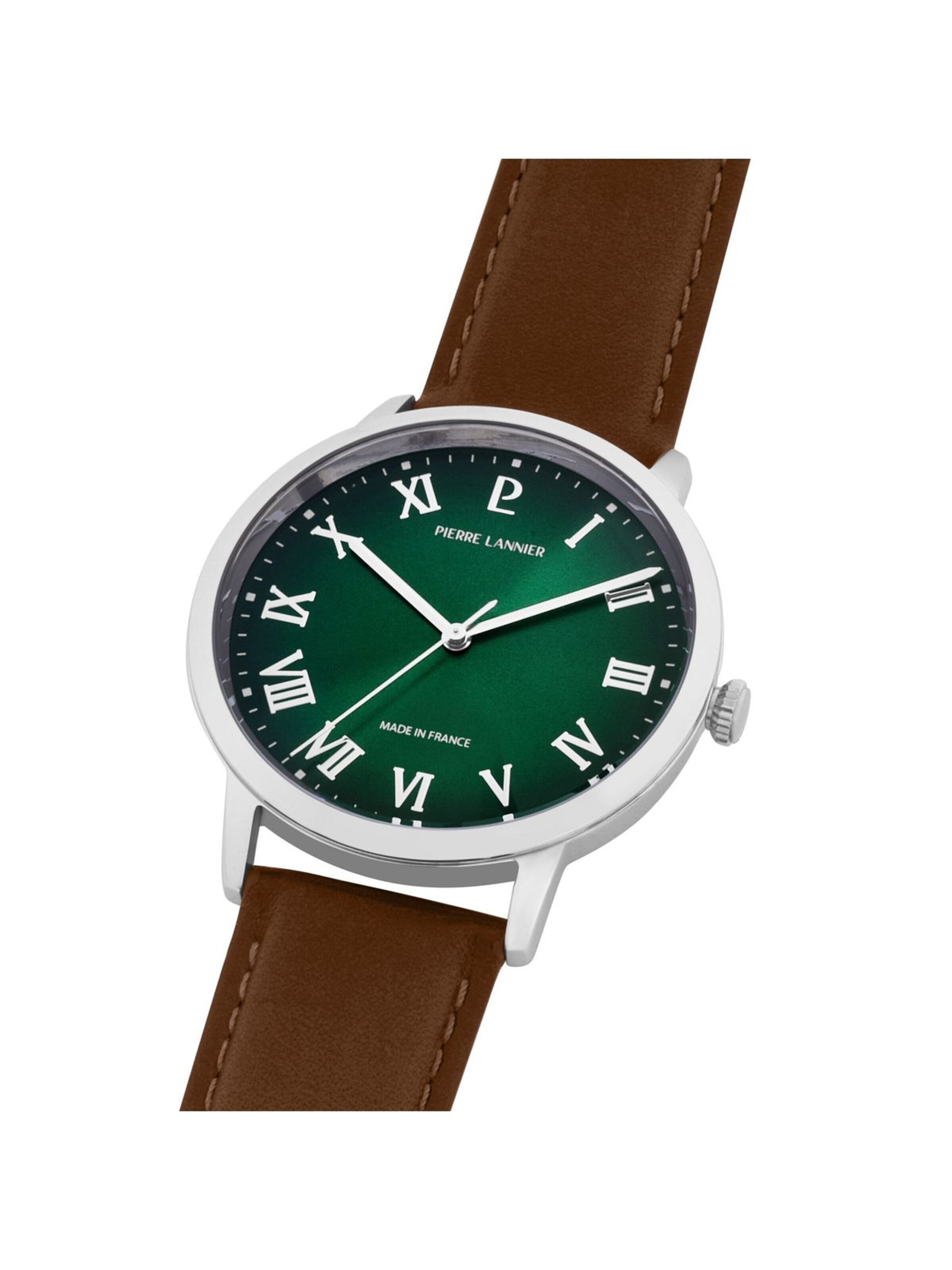 Montre à affichage analogique Pierre Lannier en vert