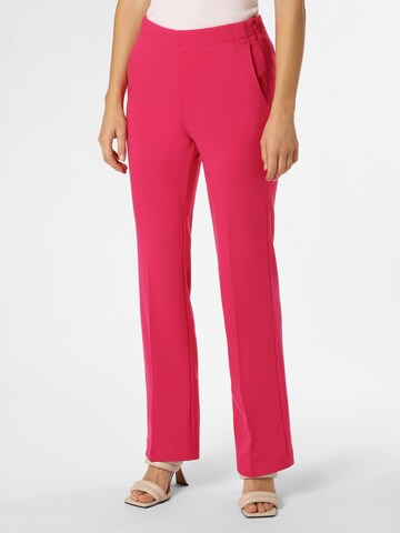 OUI Loosefit Bügelfaltenhose in Pink: Vorderseite