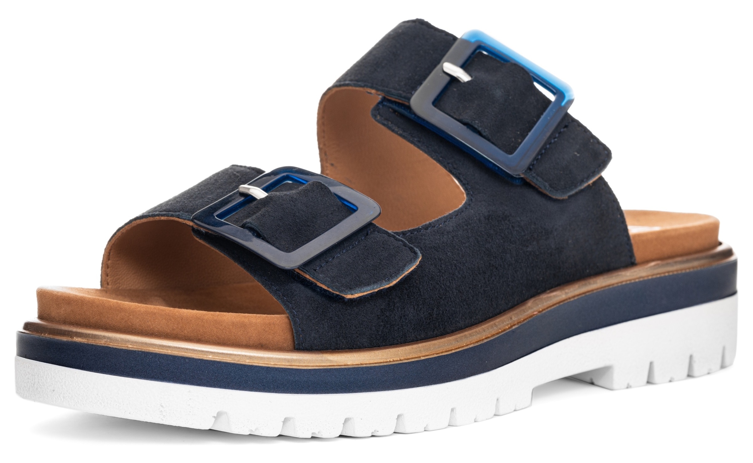 ARA Mules in Blue: front