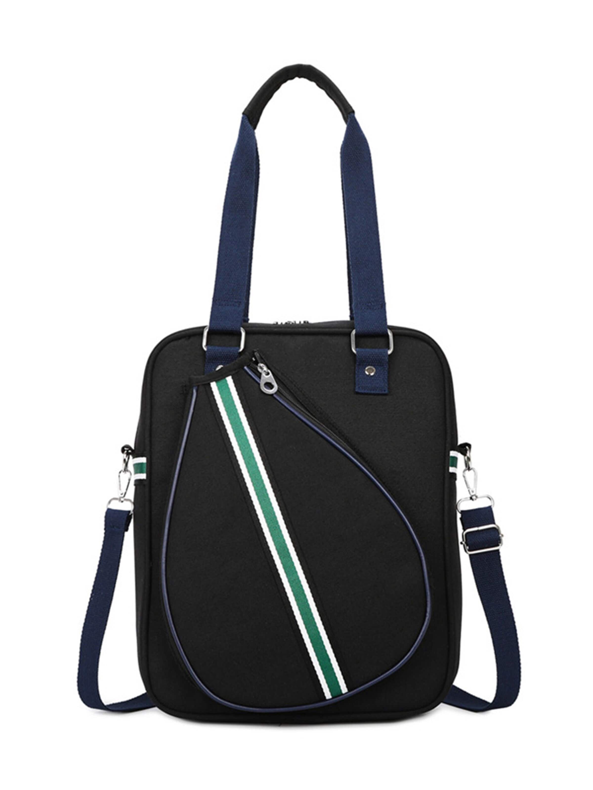Magicshe Gym Bag 'Wasserabweisende Sporttasche mit Schlägerfach und Laptopfach' in Black: front