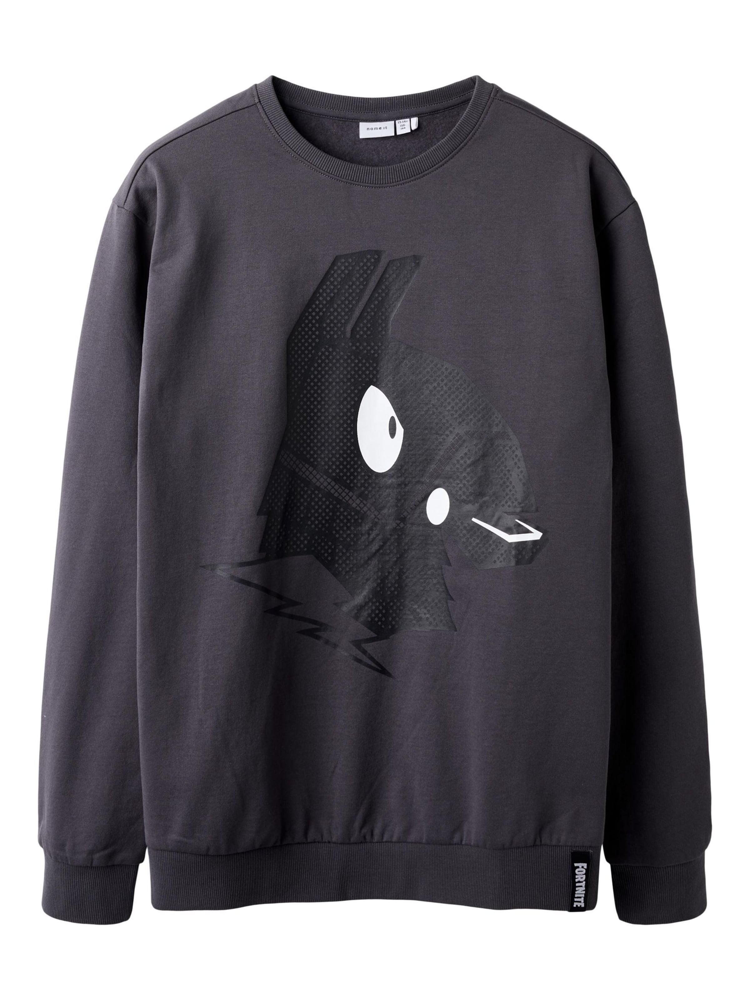 NAME IT - Sudadera 'Fortnite' en gris: frente