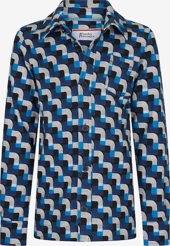 4funkyflavours Regular fit Overhemd 'Spectre' in Blauw: voorkant