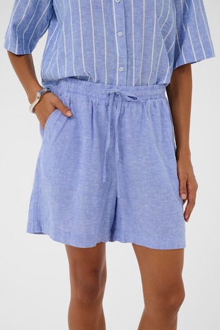 CULTURE Loose fit Trousers 'CUArletty' in Blue