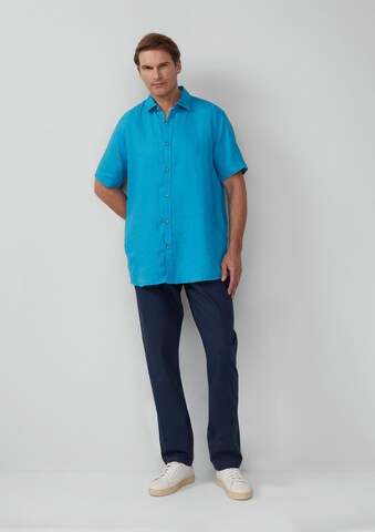 s.Oliver Men Big Sizes Regular fit Button Up Shirt in Blue