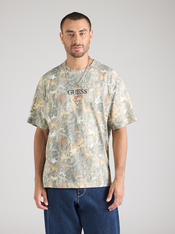 GUESS Majica | zelena barva: sprednja stran