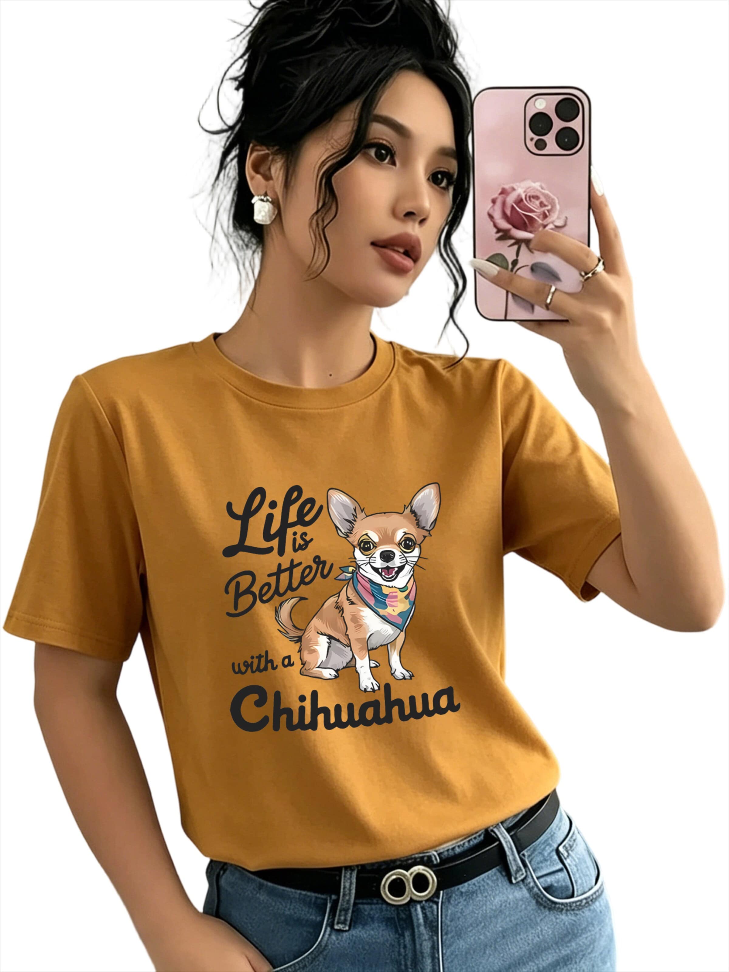 T-shirt GORHEY en orange : devant