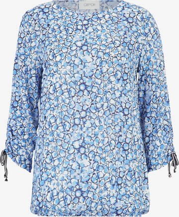 Cartoon Blouse in Blue: front