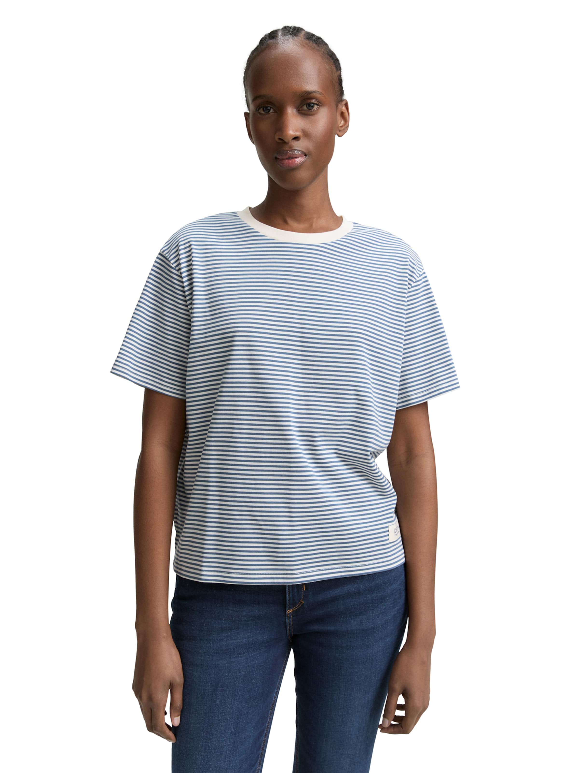 TOM TAILOR DENIM T-Shirt in Blau: Vorderseite