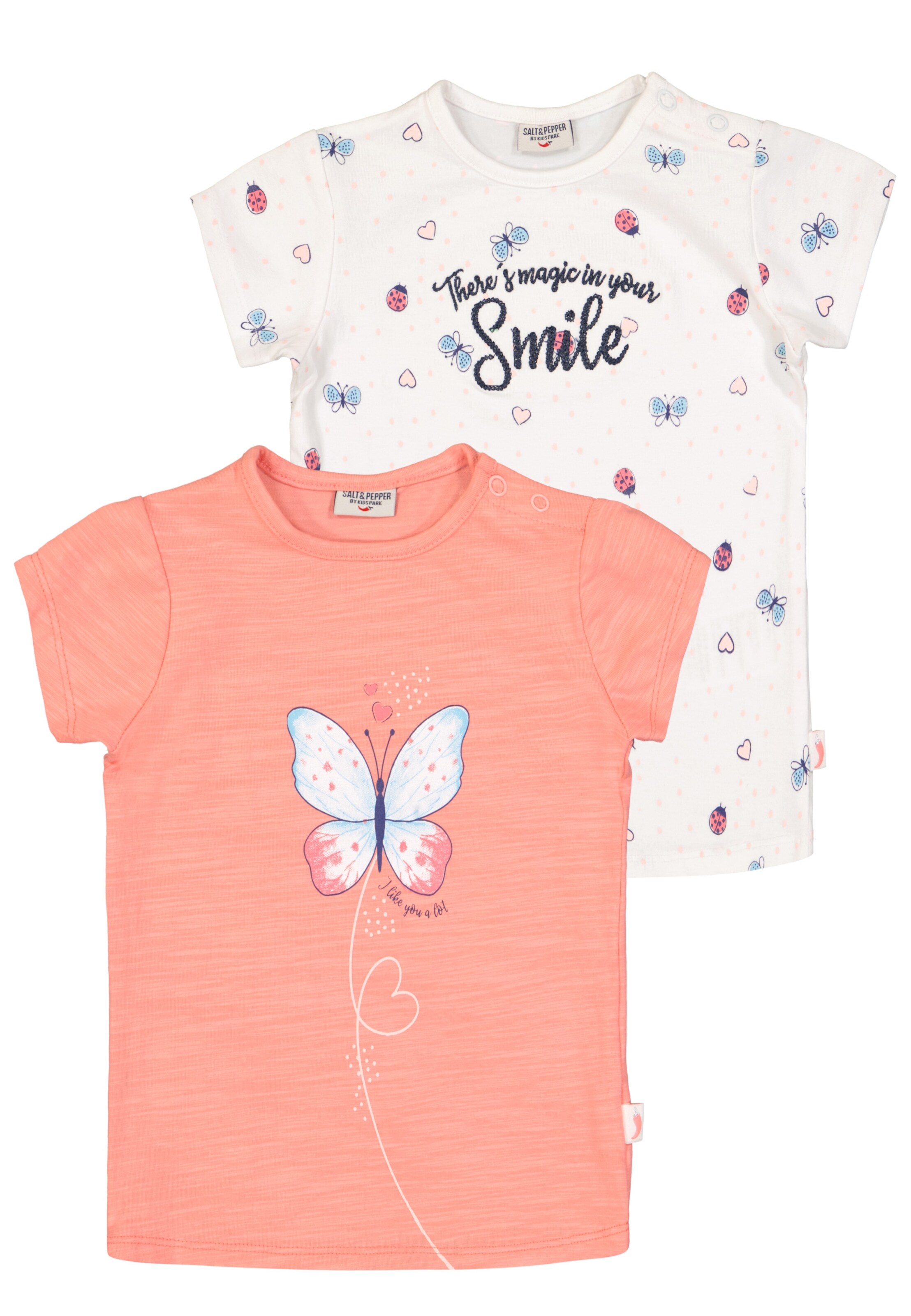 SALT AND PEPPER Shirt 'Smile' in Orange: front
