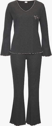 s.Oliver Pyjama in ecru / anthrazit, Produktansicht