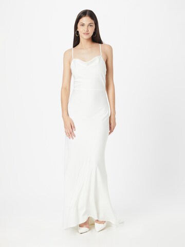 Y.A.S Βραδινό φόρεμα 'DOTTEA' σε λευκό: μπροστά