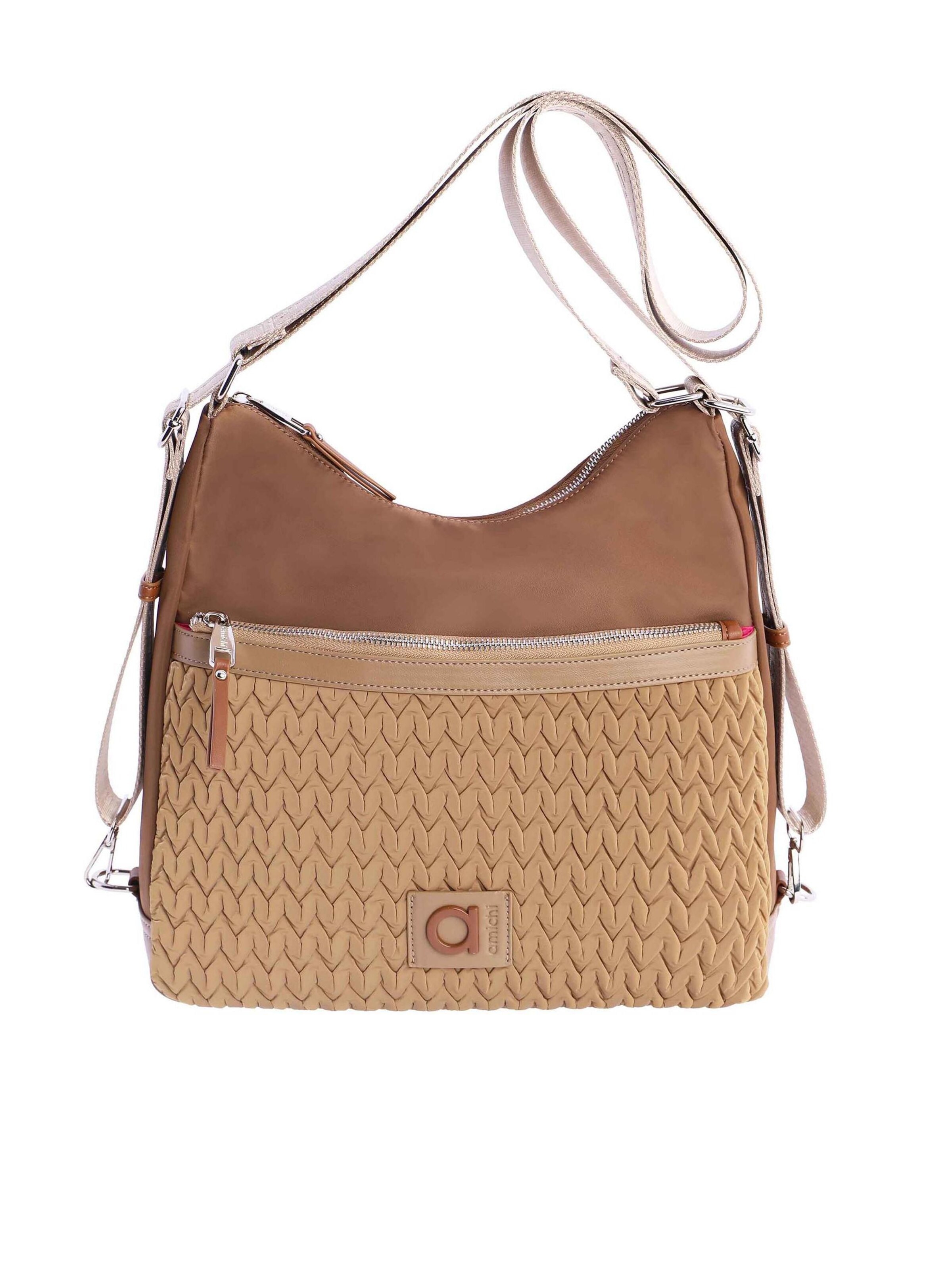 Amichi - Bolso de hombro 'Ivoire' en marrón: frente