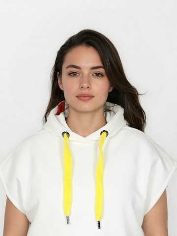 Sweat-shirt 'Afnein' salzhaut en blanc