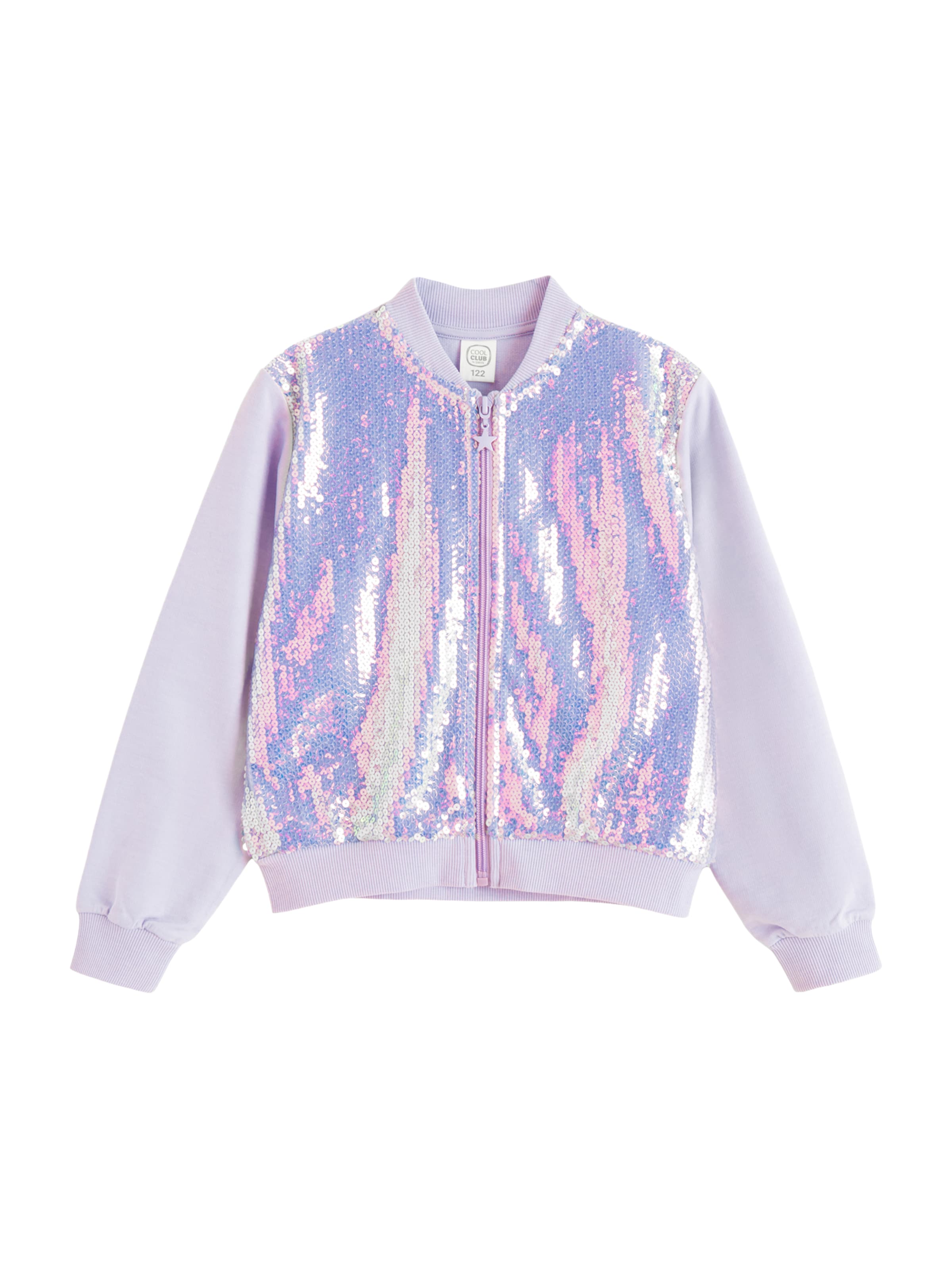 Cool Club Sweatvest in Lila: voorkant