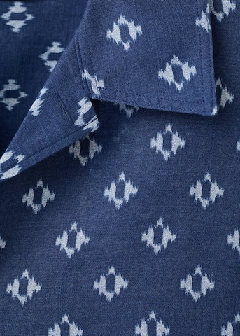 MANGO MAN Regular fit Button Up Shirt 'Comino' in Blue