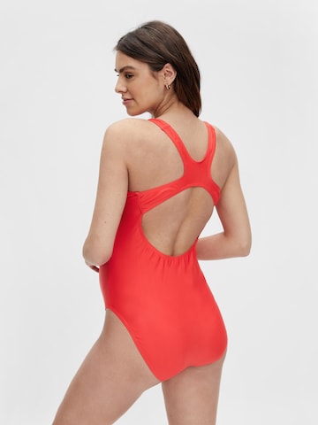 MAMALICIOUS Bralette Swimsuit 'Veronica' in Red