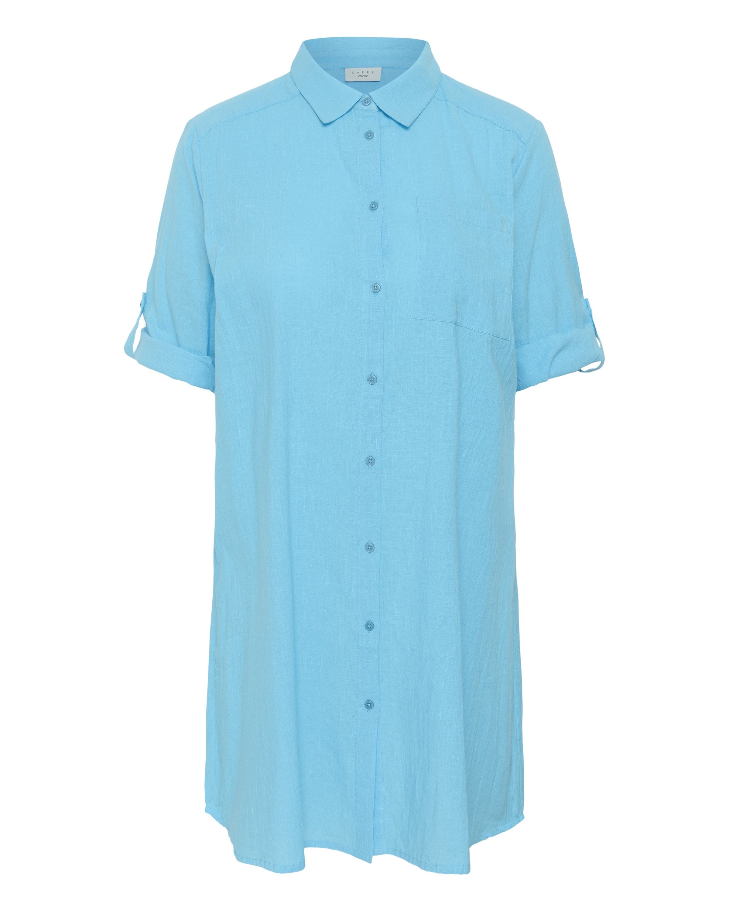 KAFFE CURVE Tuniek 'KCPaula' in Blauw: voorkant