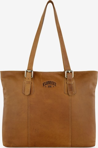 Borsa a spalla di KLONDIKE 1896 in marrone: frontale