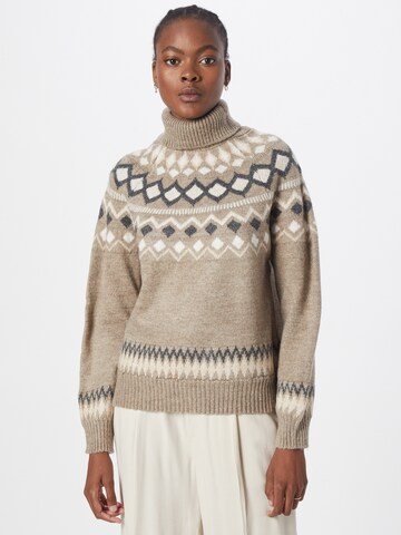 NEW LOOK Sweater in Brown: front