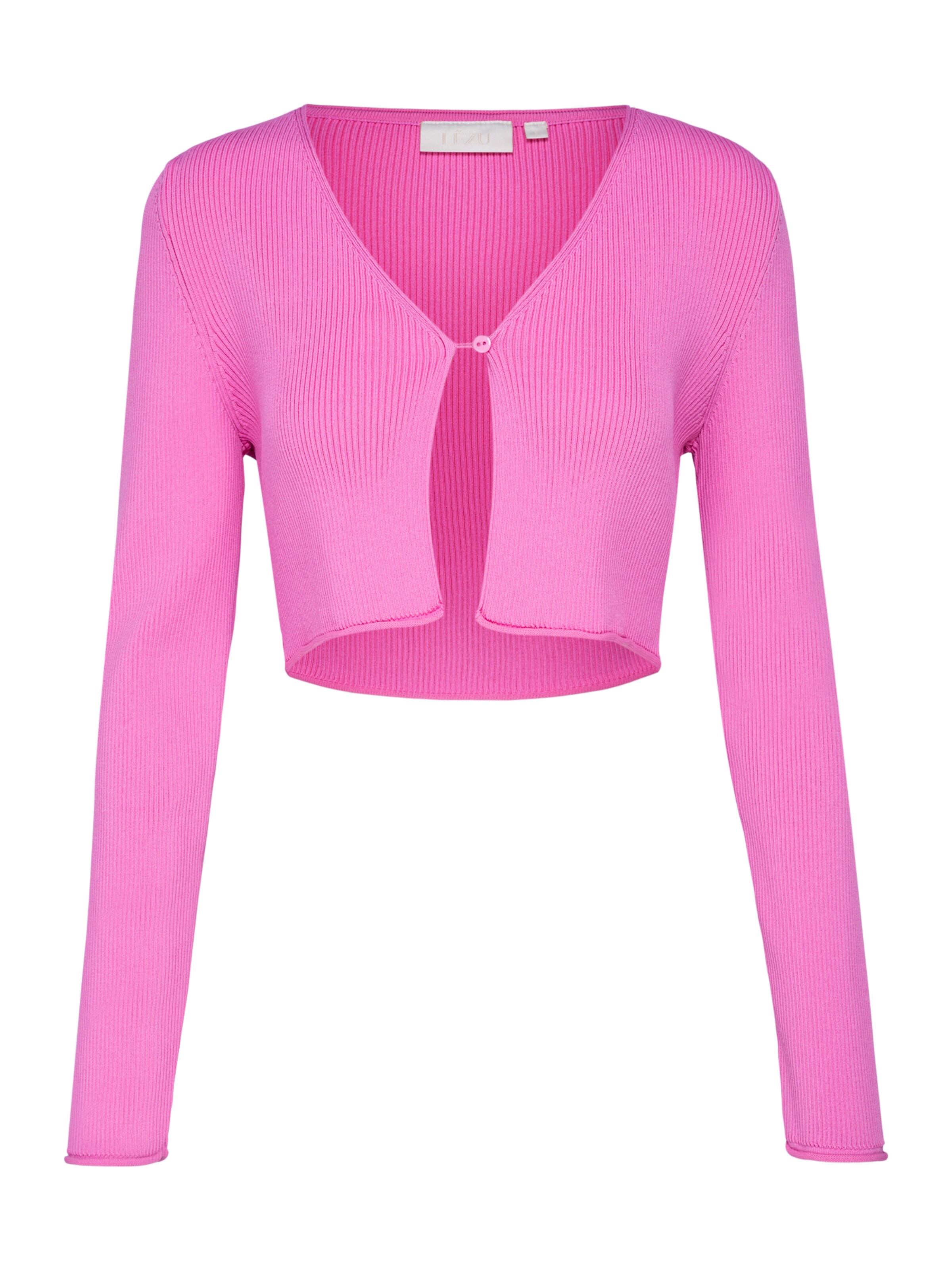 Lezu Вязаная кофта 'Charly' в Ярко-розовый: спереди