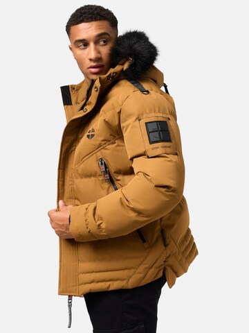 STONE HARBOUR Winter Jacket 'Romaan' in Brown: front