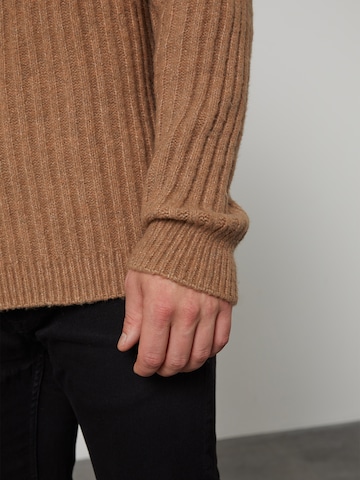 DAN FOX APPAREL Regular Fit Pullover 'Eren' in Beige