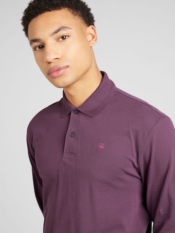 G-Star RAW Regular Fit Poloshirt 'Core' in Lila