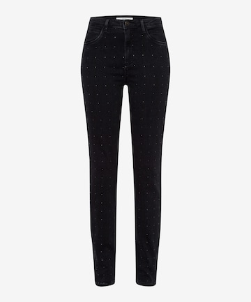 Slimfit Jeans 'SHAKIRA' di BRAX in nero: frontale