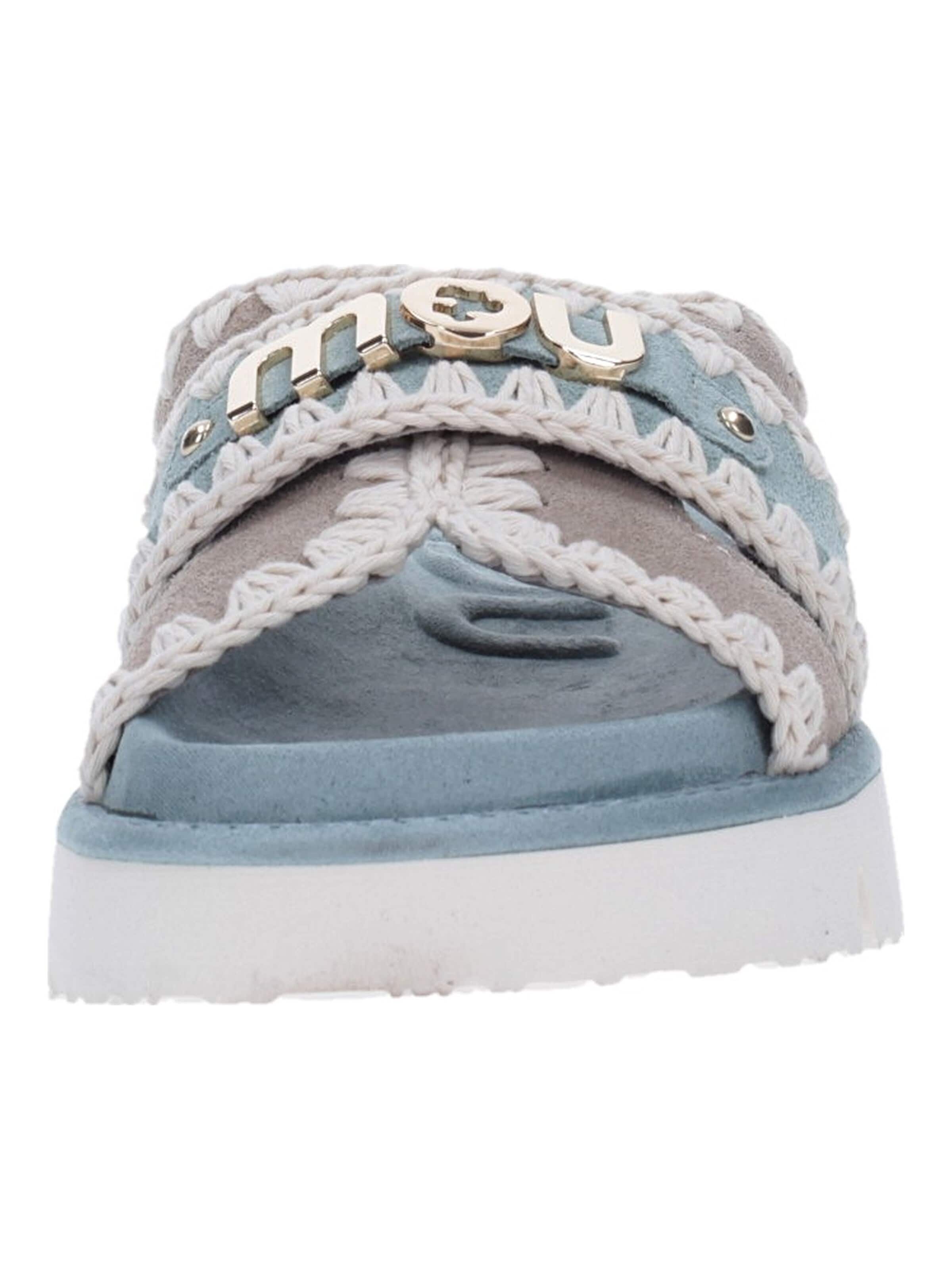 Sandalo 'Mou Sandalo Bio-Sandal Bicolor-Metal Log' di MOU in blu