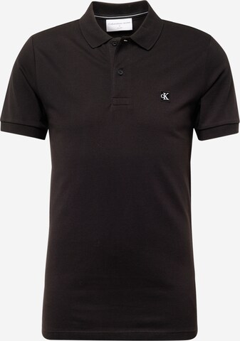 Calvin Klein Jeans Poloshirt in Schwarz: predná strana